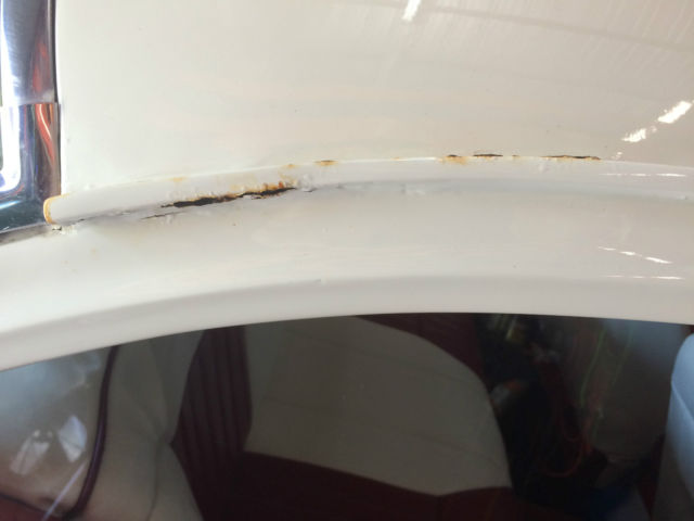 1955 red/white Chevrolet Bel Air/150/210 Coupe