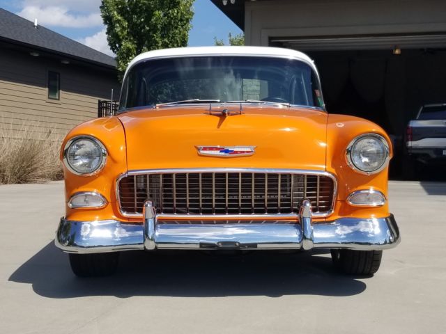 1955 Orange Chevrolet Bel Air/150/210 210