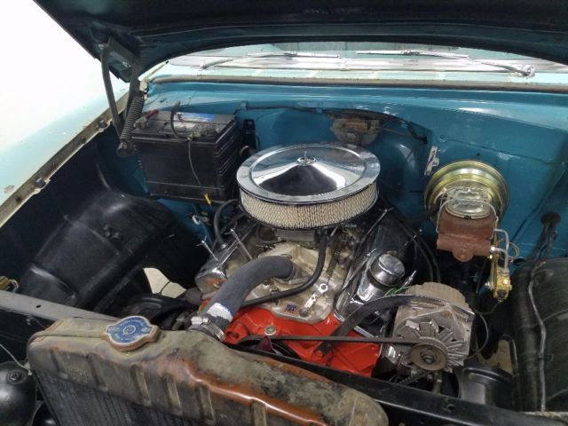 1955 Green Chevrolet Bel Air/150/210 2 door post