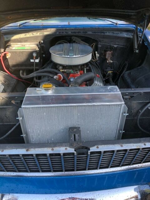 1955 Blue Chevrolet Bel Air/150/210 Sedan