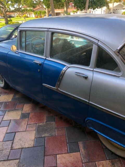 1955 Blue Chevrolet Bel Air/150/210 Sedan