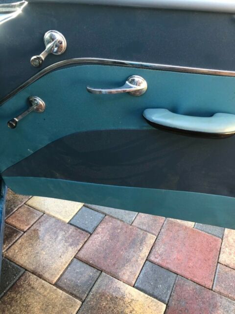 1955 Blue Chevrolet Bel Air/150/210 Sedan