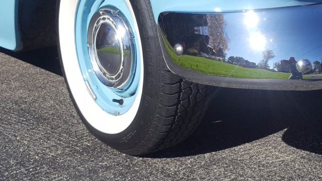 1955 Blue Chevrolet Bel Air/150/210 Sedan