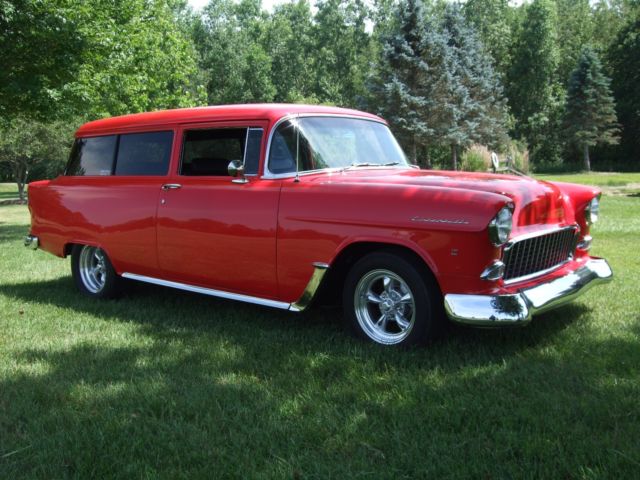 1955 VIPER RED Chevrolet Bel Air/150/210 Wagon