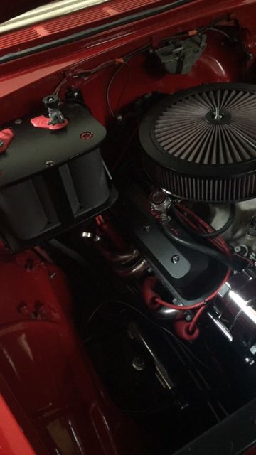 1955 red/white Chevrolet Bel Air/150/210 Sedan