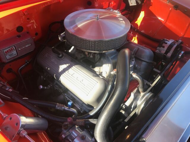 1955 Orange Chevrolet Bel Air/150/210 Sedan