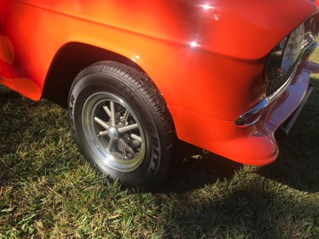 1955 Orange Chevrolet Bel Air/150/210 Sedan