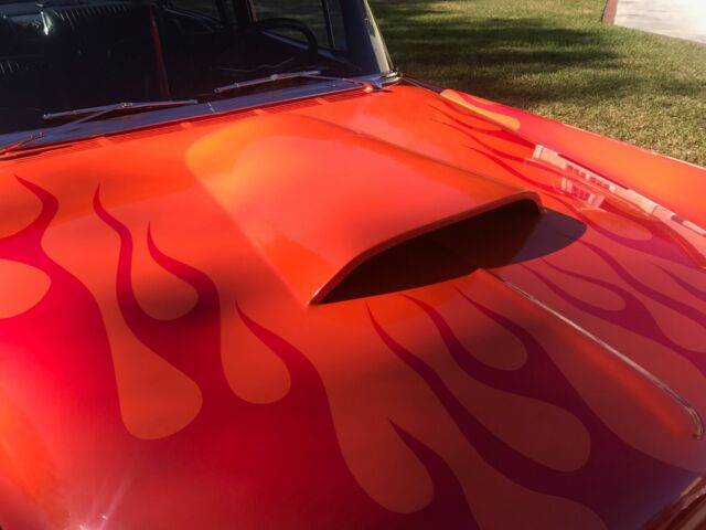 1955 Orange Chevrolet Bel Air/150/210 Sedan