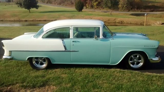 1955 Green Chevrolet Bel Air/150/210 Coupe