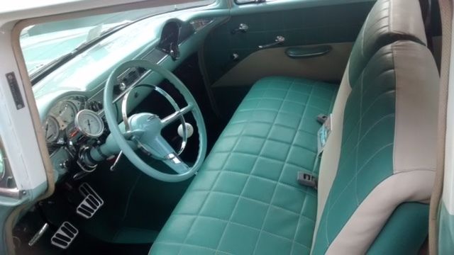 1955 Green Chevrolet Bel Air/150/210 Coupe