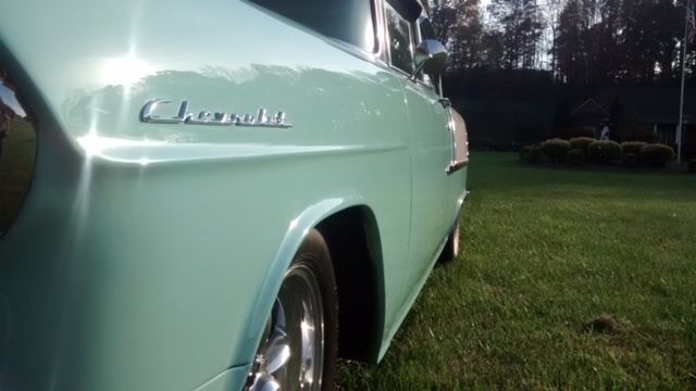 1955 Green Chevrolet Bel Air/150/210 Coupe