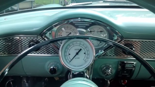 1955 Green Chevrolet Bel Air/150/210 Coupe