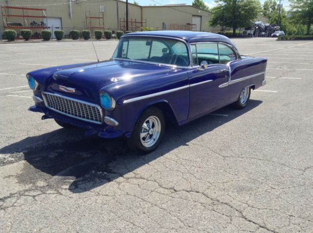 1955 Blue Chevrolet Bel Air/150/210 2dr