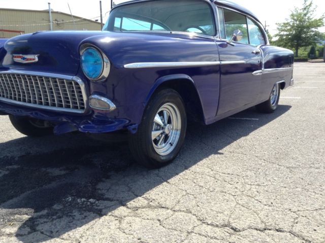1955 Blue Chevrolet Bel Air/150/210 2dr