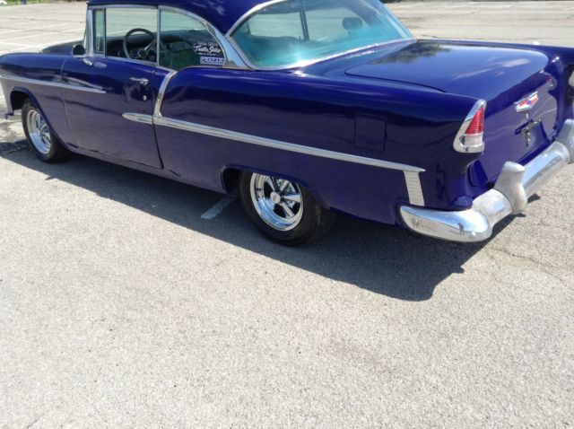 1955 Blue Chevrolet Bel Air/150/210 2dr
