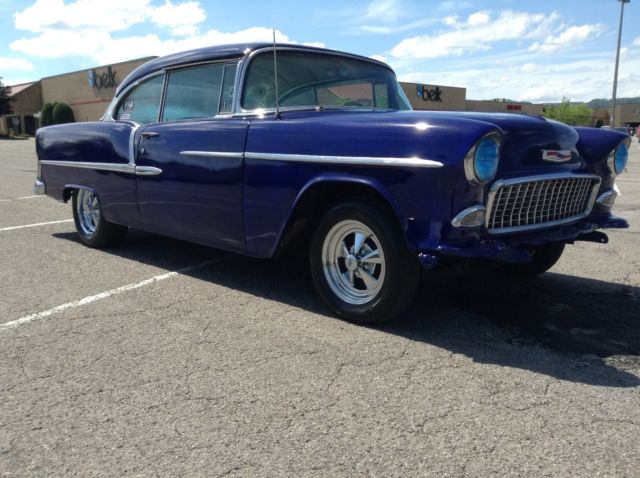 1955 Blue Chevrolet Bel Air/150/210 2dr