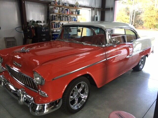 1955 Gypsy Red/ Indian Ivory Chevrolet Bel Air/150/210 Coupe
