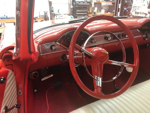 1955 Gypsy Red/ Indian Ivory Chevrolet Bel Air/150/210 Coupe