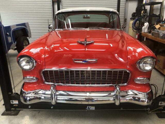 1955 Gypsy Red/ Indian Ivory Chevrolet Bel Air/150/210 Coupe