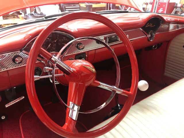 1955 Gypsy Red/ Indian Ivory Chevrolet Bel Air/150/210 Coupe