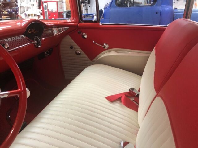 1955 Gypsy Red/ Indian Ivory Chevrolet Bel Air/150/210 Coupe
