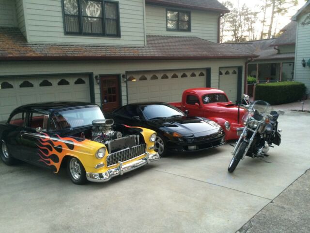 1955 Black Chevrolet Bel Air/150/210