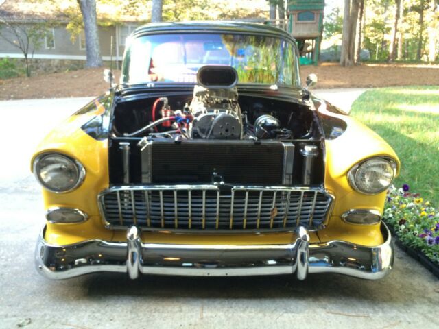 1955 Black Chevrolet Bel Air/150/210