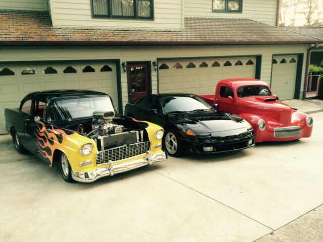 1955 Black Chevrolet Bel Air/150/210