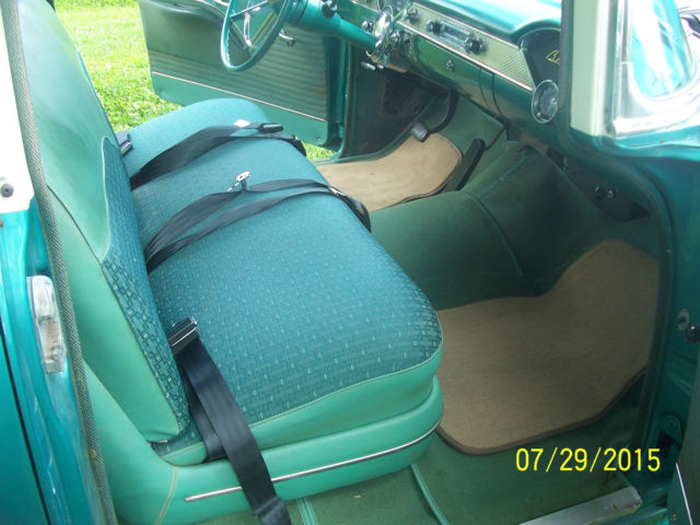 1955 Greene and Cream Chevrolet Bel Air/150/210