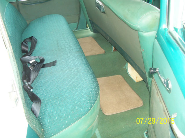 1955 Greene and Cream Chevrolet Bel Air/150/210