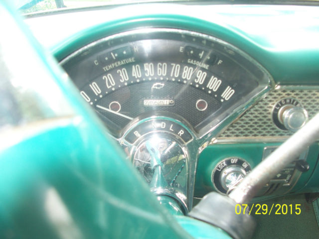 1955 Greene and Cream Chevrolet Bel Air/150/210