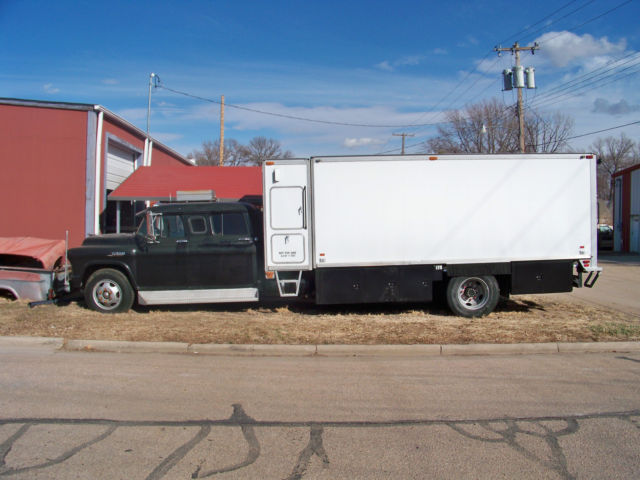 1955 Black Chevrolet 6500 CREWCAB CAR HAULER Crew Cab Pickup