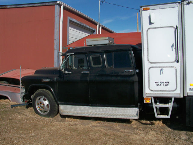 1955 Black Chevrolet 6500 CREWCAB CAR HAULER Crew Cab Pickup