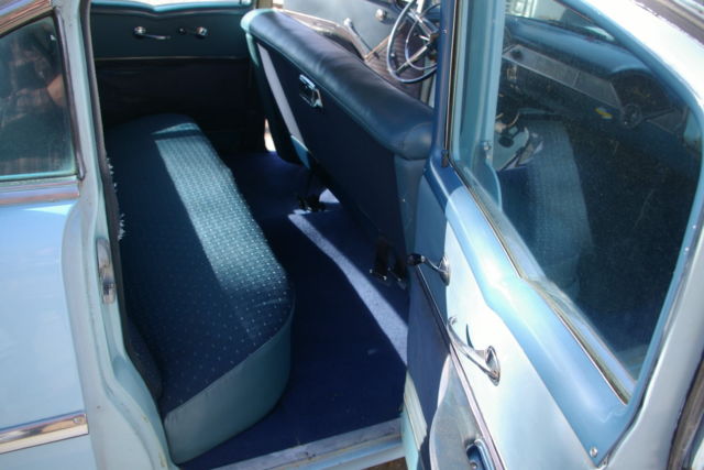 1955 Blue Chevrolet Bel Air/150/210 Sedan
