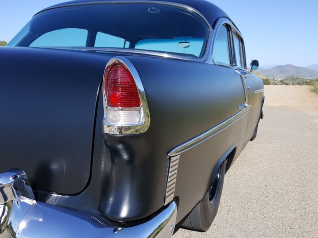 1955 Black Chevrolet Bel Air/150/210 Coupe