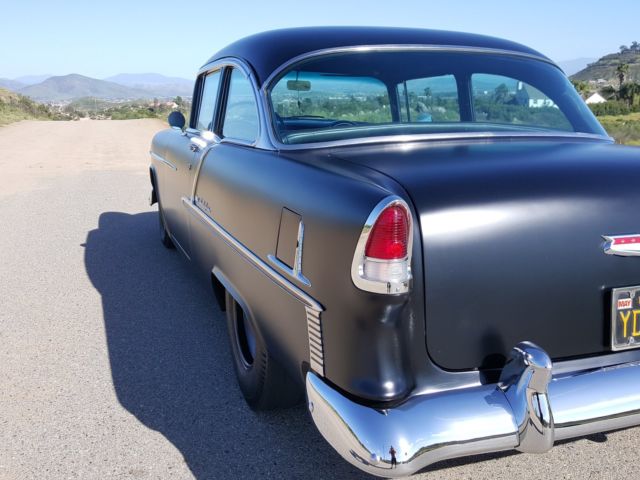 1955 Black Chevrolet Bel Air/150/210 Coupe