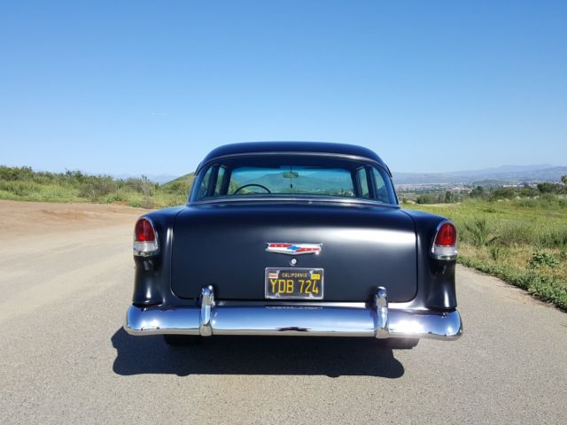 1955 Black Chevrolet Bel Air/150/210 Coupe