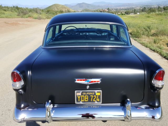 1955 Black Chevrolet Bel Air/150/210 Coupe