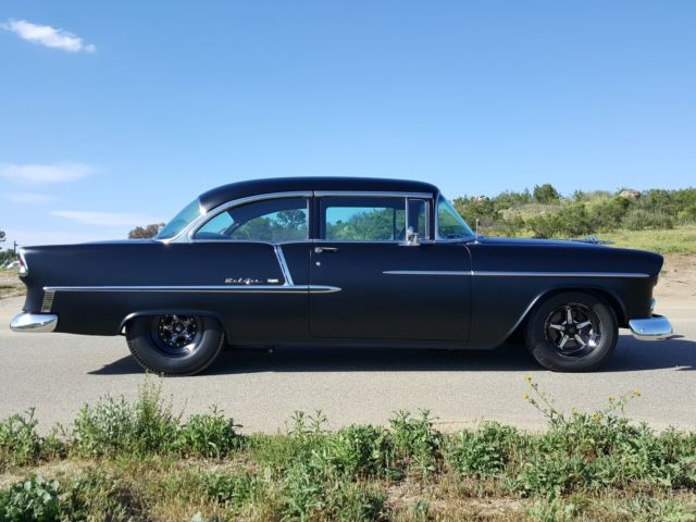 1955 Black Chevrolet Bel Air/150/210 Coupe