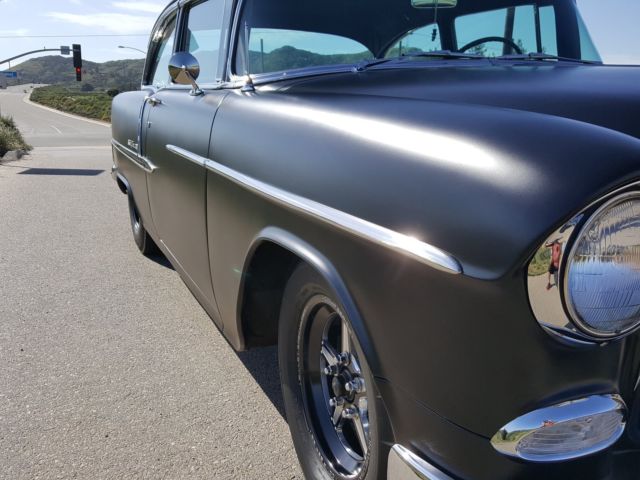 1955 Black Chevrolet Bel Air/150/210 Coupe