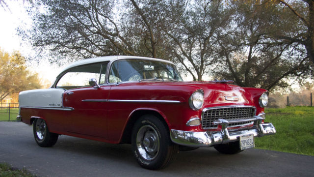 1955 Red Chevrolet Bel Air/150/210 Coupe