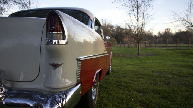 1955 Red Chevrolet Bel Air/150/210 Coupe