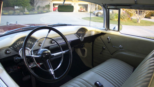 1955 Red Chevrolet Bel Air/150/210 Coupe