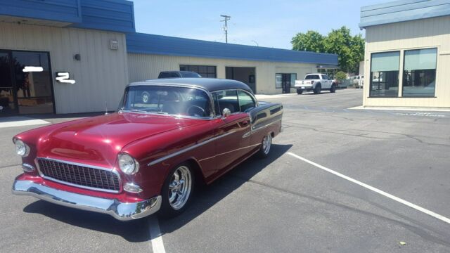 1955 Elec Red/Gray Chevrolet Bel Air/150/210 Coupe