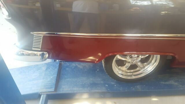1955 Elec Red/Gray Chevrolet Bel Air/150/210 Coupe