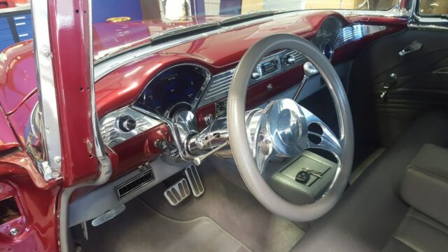1955 Elec Red/Gray Chevrolet Bel Air/150/210 Coupe