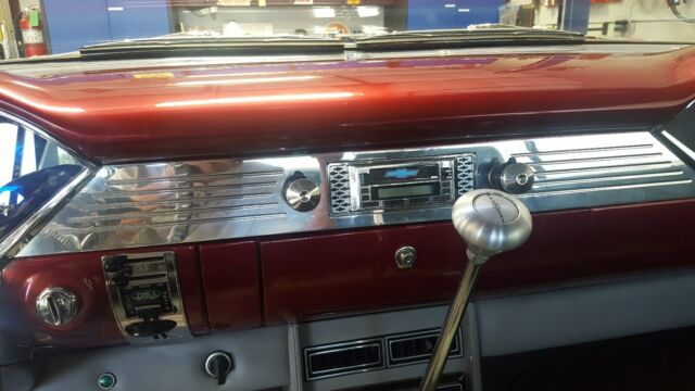 1955 Elec Red/Gray Chevrolet Bel Air/150/210 Coupe