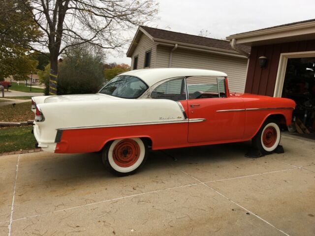1955 Red Chevrolet Bel Air/150/210 Coupe