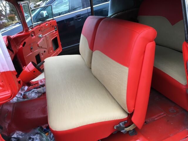 1955 Red Chevrolet Bel Air/150/210 Coupe