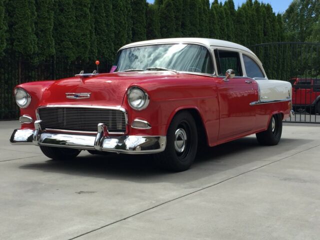 1955 Red Chevrolet Bel Air/150/210 Coupe